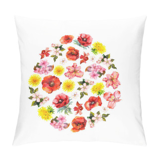 Personality  Easter Egg - Meadow Flowers. Floral Water Color Pillow Covers