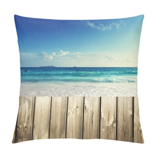 Personality  Fence On The Beach Pillow Covers