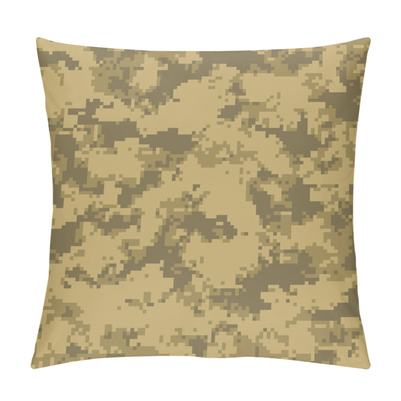 Personality  Digital camouflage pattern, seamless camo texture. Abstract pixelated military style background. Easy to edit mosaic vector illustration pillow covers