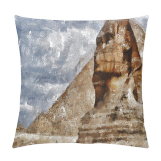 Personality  The Sphinx Painting Pillow Covers