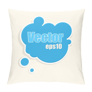 Personality  Vector Bubble Background. Vector Illustration. Pillow Covers