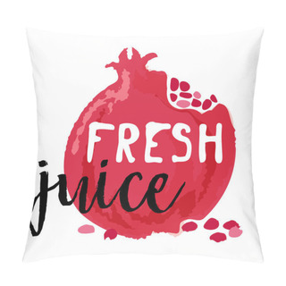 Personality  Pomegranade Fruit Label And Sticker Pillow Covers
