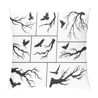 Personality  Birds On Tree Branches Pillow Covers