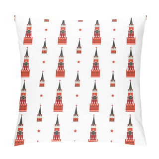 Personality  Russian Kremlin Seamless Pattern Pillow Covers