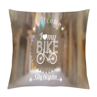 Personality  Bicycle Background Pillow Covers