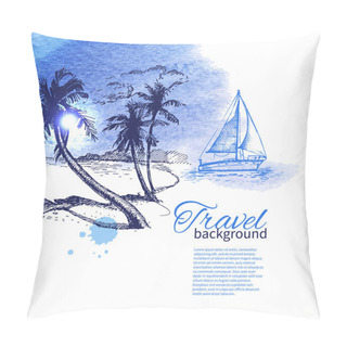 Personality  Travel And Holiday Background Pillow Covers