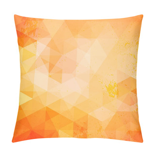 Personality  Mosaic Background With Triangles. Pillow Covers