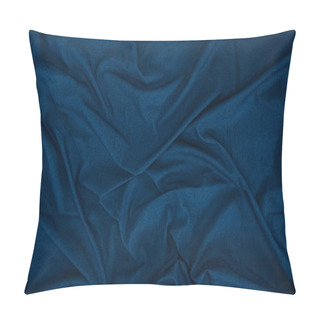 Personality  Dark Blue Linen Texture Pillow Covers