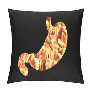 Personality  Stomach Heartburn Concept Pillow Covers