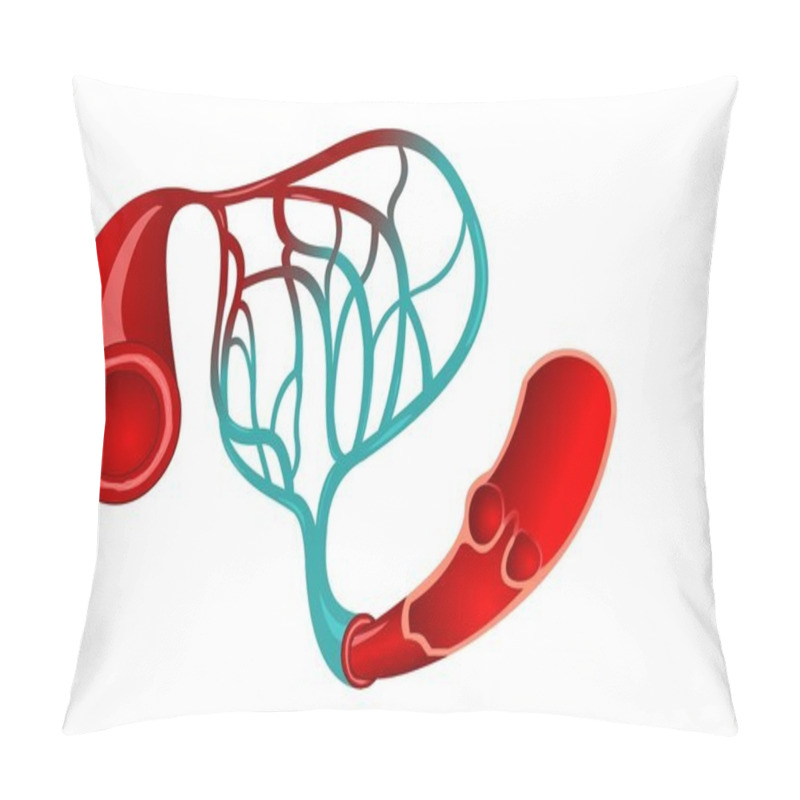 Personality  Capillary Medical Illustration Pillow Covers