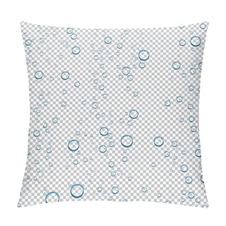 Personality  Water Droplets On A Transparent Background Pillow Covers
