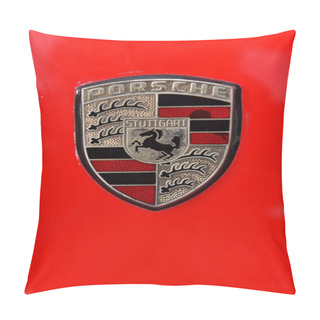 Personality  Red Porsche Vintage Car Sign Pillow Covers