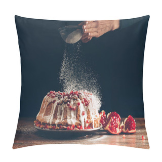 Personality  Woman Powdering Christmas Cake Pillow Covers