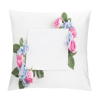 Personality  Flowers And Blank Card Pillow Covers