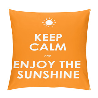 Personality  Special Summer Keep Calm Modern Motivational Background Pillow Covers