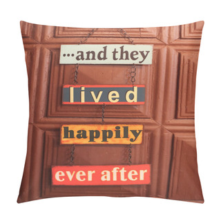 Personality  Happiness Door Sign Pillow Covers