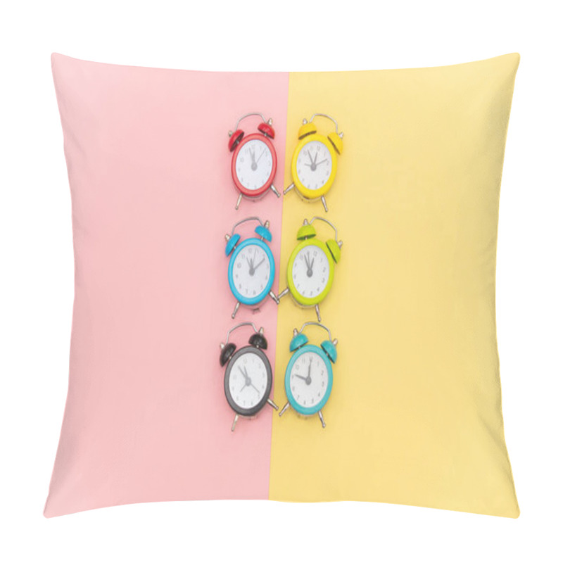 Personality   Colorful Alarm Clocks Pillow Covers