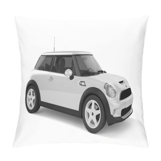 Personality  Mini Sport Car On White Background Pillow Covers