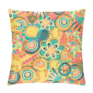 Personality  Seamless Pattern With Flowers. Pillow Covers