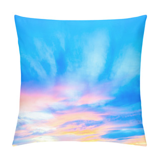 Personality  Cloudy Sky At Twilight Pillow Covers