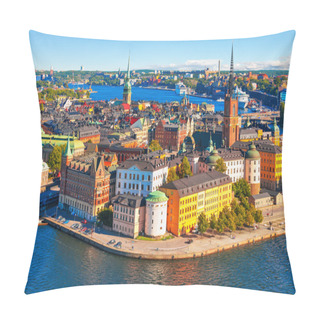 Personality  Aerial Panorama Of Stockholm, Sweden Pillow Covers