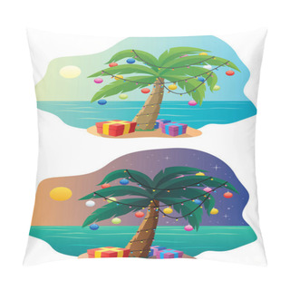 Personality  Tropical Christmas Tree Pillow Covers