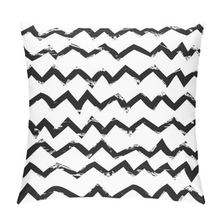 Personality  Hand Drawn Zig Zag Patterns Pillow Covers