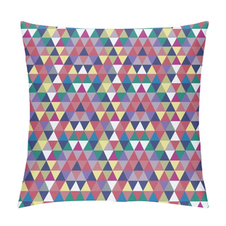 Personality  Colorful Modern Geometric Abstract Triangle Seamless Pattern Pillow Covers