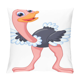 Personality  Funny Osstrich Cartoon Pillow Covers