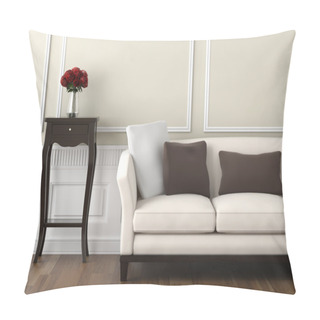 Personality  Beige And White Classic Interior Pillow Covers