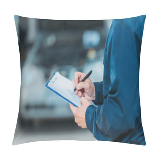 Personality  Automechanic Writing On Clipboard Pillow Covers