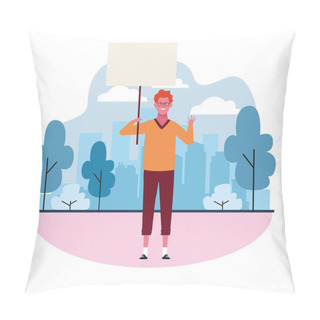 Personality  People With Posters Pillow Covers