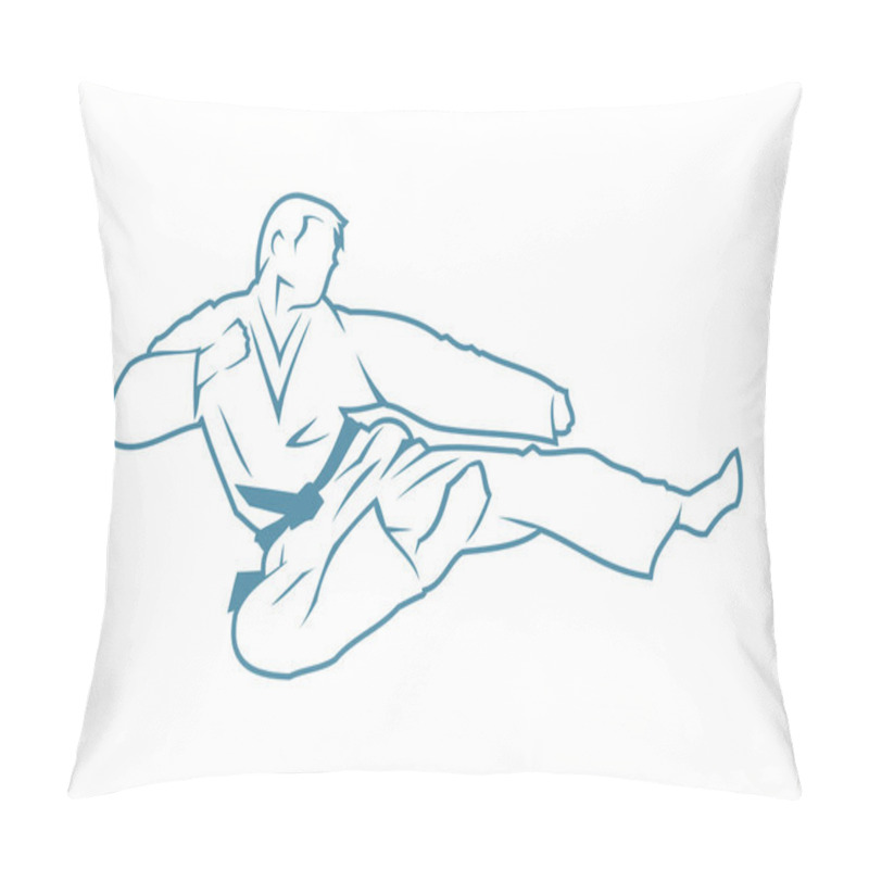 Personality  Martial arts fighter pillow covers