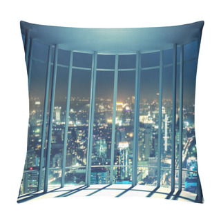Personality  Night View From High Rise Window Pillow Covers