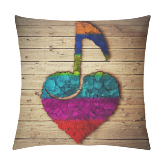 Personality  Love Music Colors Pillow Covers