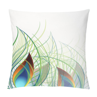 Personality  Beautiful Peacock Feather Concept. Pillow Covers