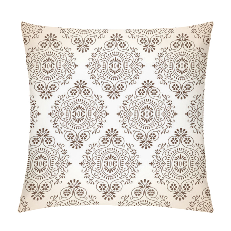 Personality  Traditional Brown Seamless Wallpaper Pillow Covers
