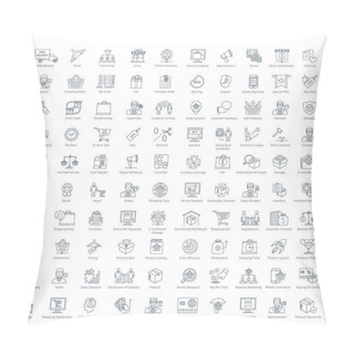 Personality  Commerce And Shopping Big Set Pillow Covers