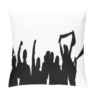 Personality  Fans Cheering Silhouette Pillow Covers