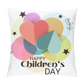 Personality  Happy Children's Day. Pillow Covers