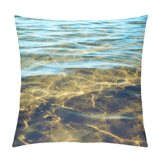 Personality  Water Surface Reflections At The Beach. High Quality Photo Pillow Covers