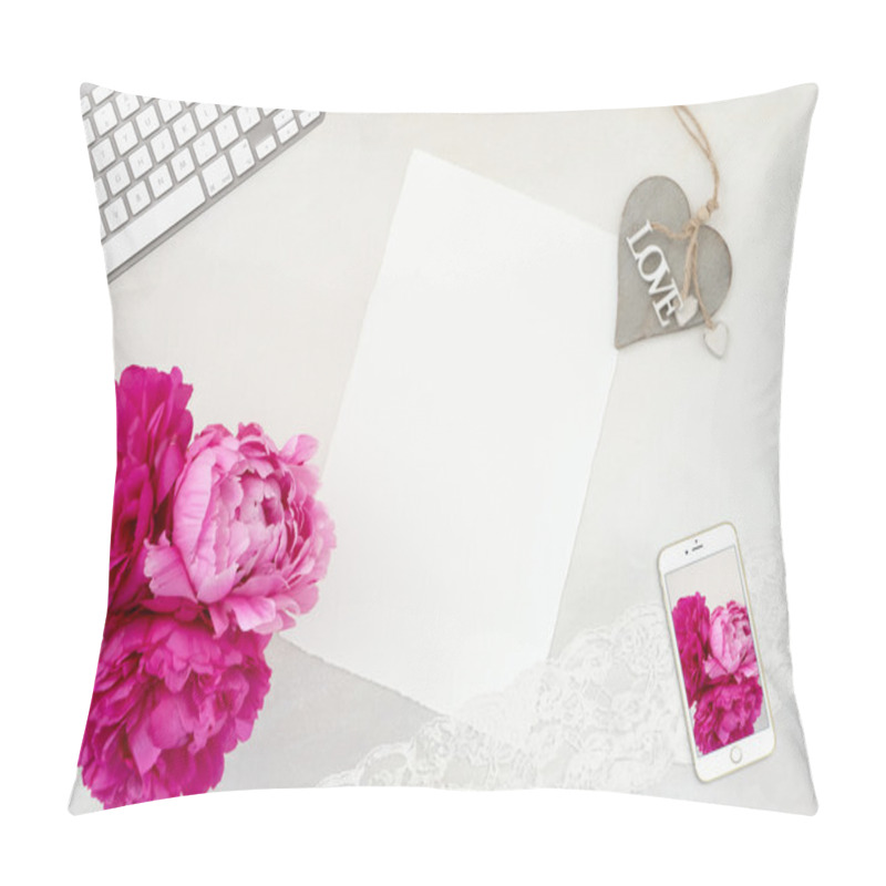 Personality  Pretty Styled Stationery Mockup Photograph Pillow Covers