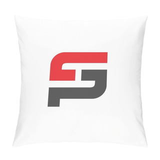 Personality  FS Letter Logo Vector. SF Logo Pillow Covers
