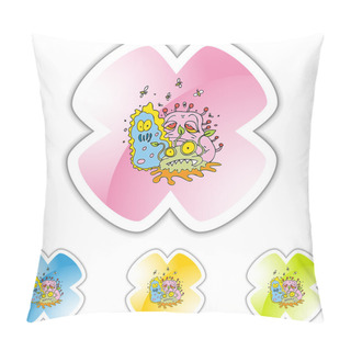 Personality  Filth Web Button Pillow Covers