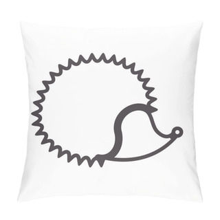 Personality Silhouette With Hedgehog Wild Animal Pillow Covers