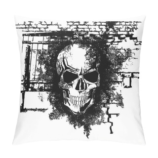 Personality  Human Halloween Skull Pillow Covers