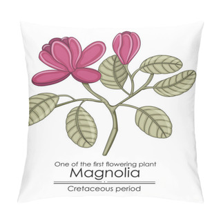 Personality  One Of The First Flowering Plant On Earth - Magnolia, Evolved During The Cretaceous Period.  Pillow Covers