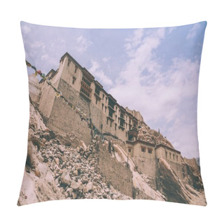 Personality  Low Angle View Of Traditional Architecture In Indian Himalayas, Leh Pillow Covers