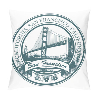 Personality  Stamp San Francisco, California Pillow Covers