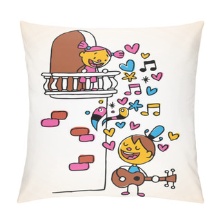 Personality  Boy Singing Serenade Pillow Covers